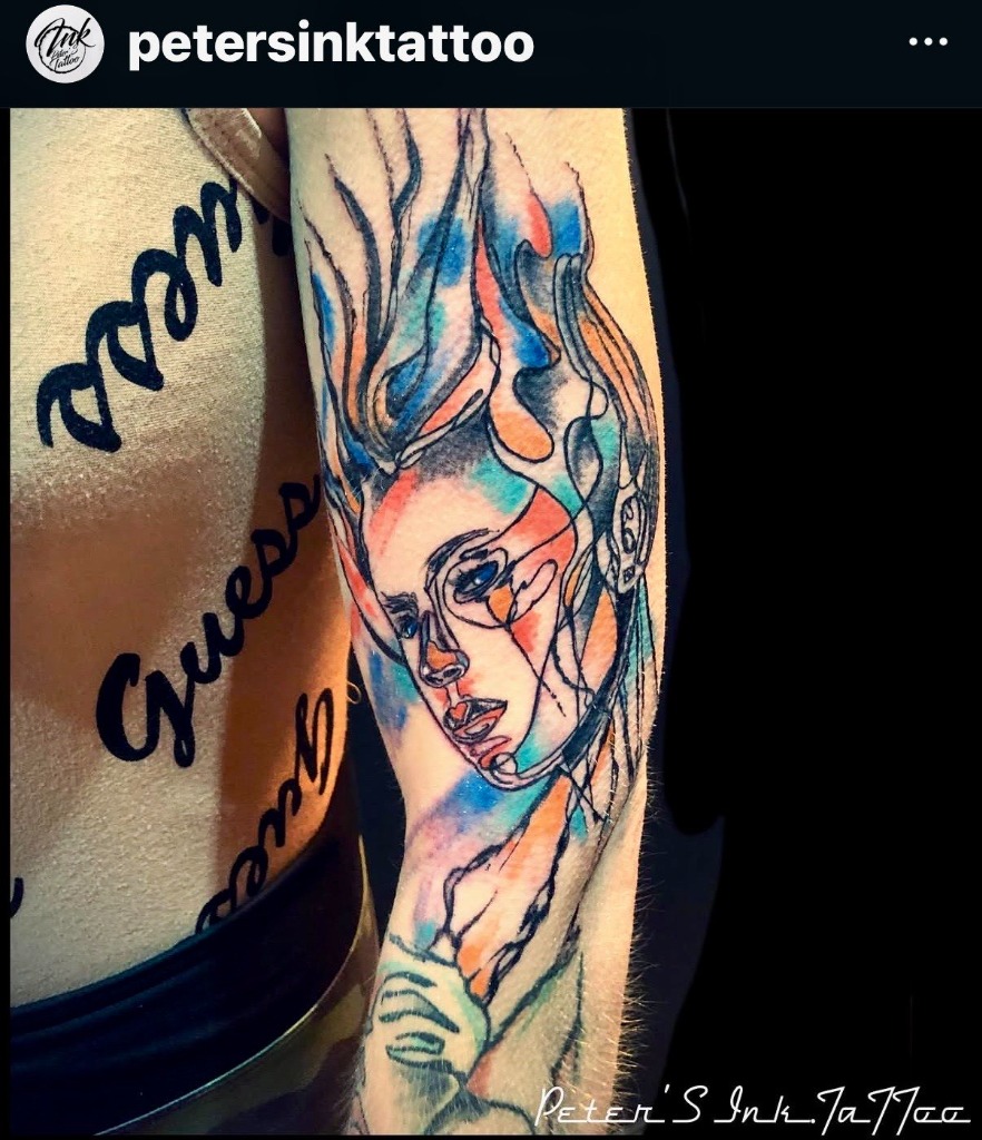 Tetovanie - Farebný portrét